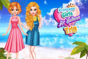Princess Girls Air Balloon Trip