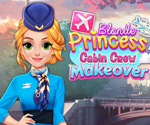 Blonde Princess Cabin Crew Makeover