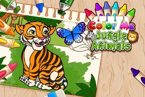 Color Me Jungle Animals