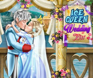 Ice Queen Wedding Kiss