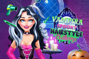Vampira Spooky Hairstyle Challenge