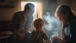 როდესაც ოჯახის წევრები სახლში ეწევიან - რამდენად საზიანოა ეს ბავშვებისათვის?