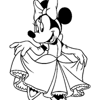 მიკი მაუსი - მინი დედოფლის კაბით