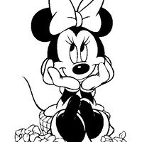 მიკი მაუსი - მეოცნებე მინი ყვავილებთან