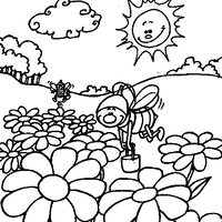 ფუტკარი და ყვავილები