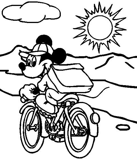მიკი მაუსი - მიკი ველოსიპედით
