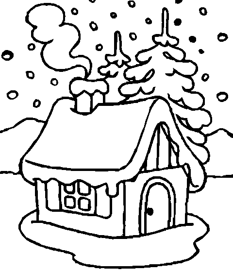 პატარა თოვლიანი სახლი